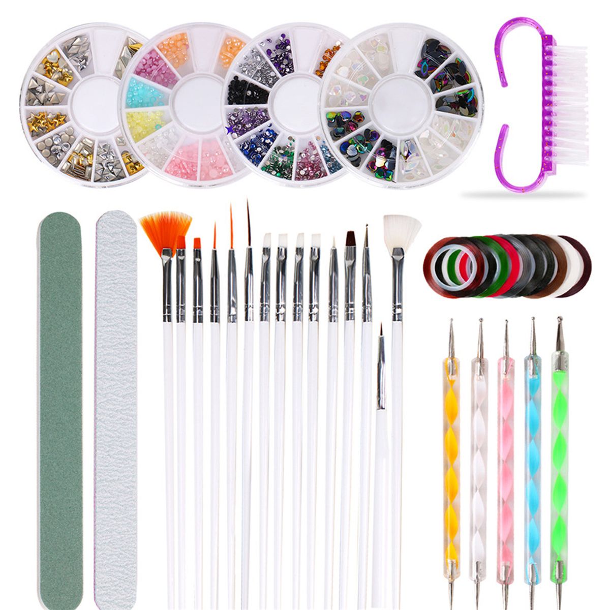 Nail Art Tool Kit Nail Art Painting Pen Nail Brush Double
