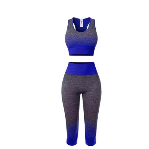 Women's Seamless Yoga Fitness - 2 In 1 Set