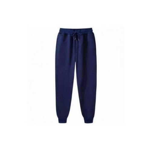 Plain Navy Blue Unisex Joggers.