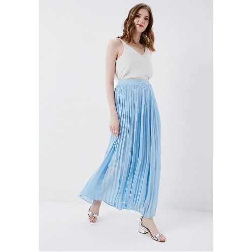 Ladies Maxi Skirt- Sky-blue