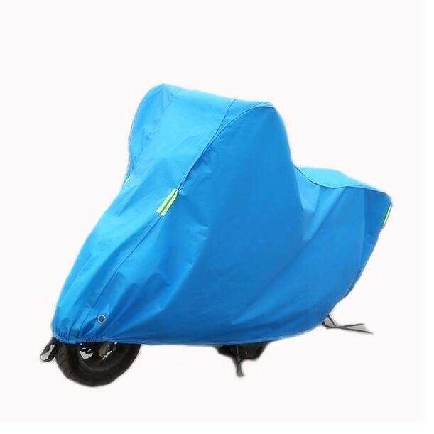 Motorcycle Scooter Bike Rain Covers Waterproof Sunproof Protective Thicken Breathable S-L Blue S