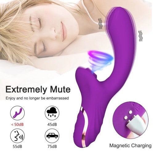 2 In 1  Sucker Vibrator Dildo Sex Toys For Women