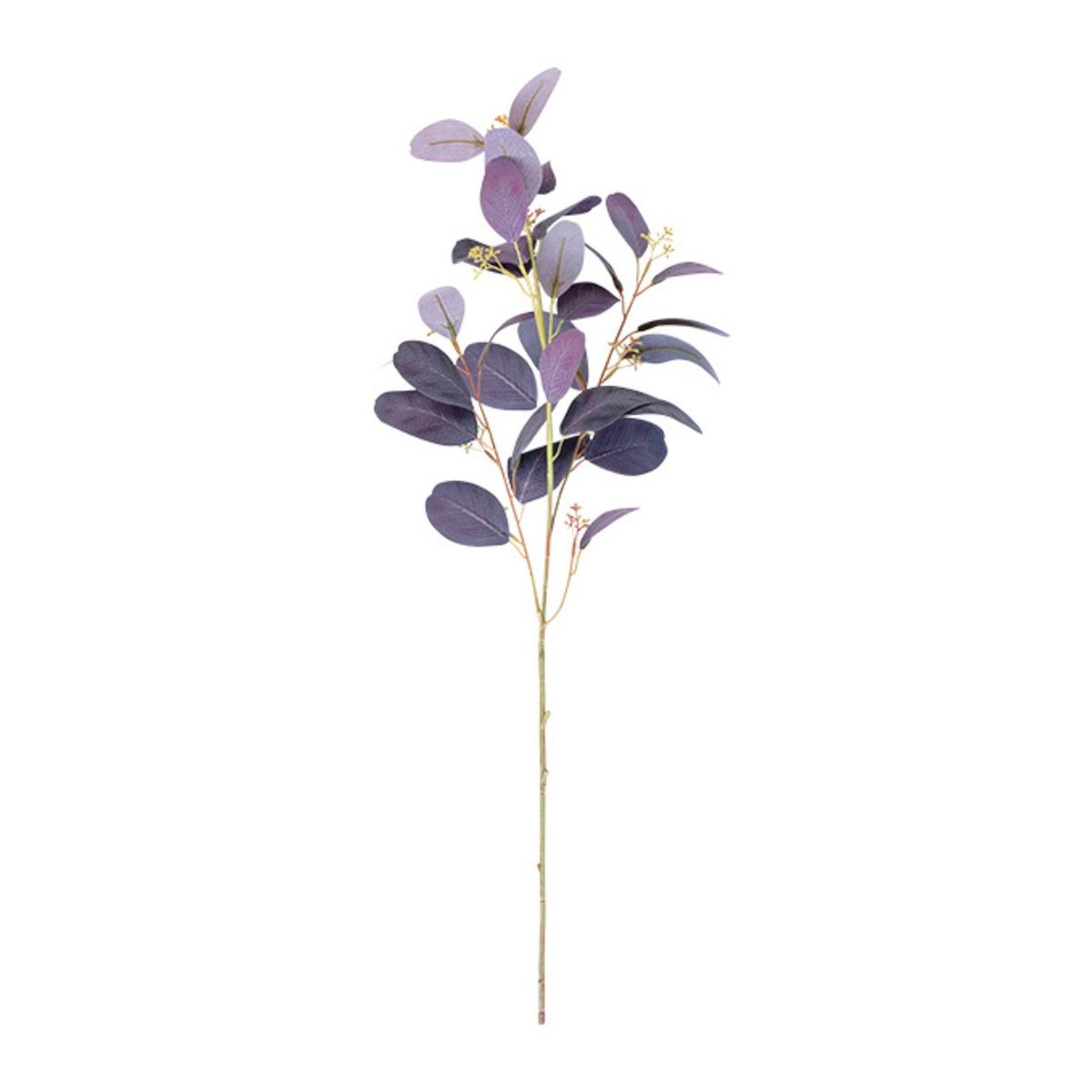 False Eucalyptus Branch with Fruits DIY INS Style-Purple