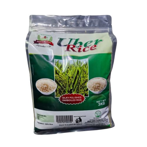Uber Parboiled Rice 100% Stx Deluxe -3kg