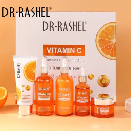 Set Of 5 Vitamin C Brightening Anti Aging Skin Care