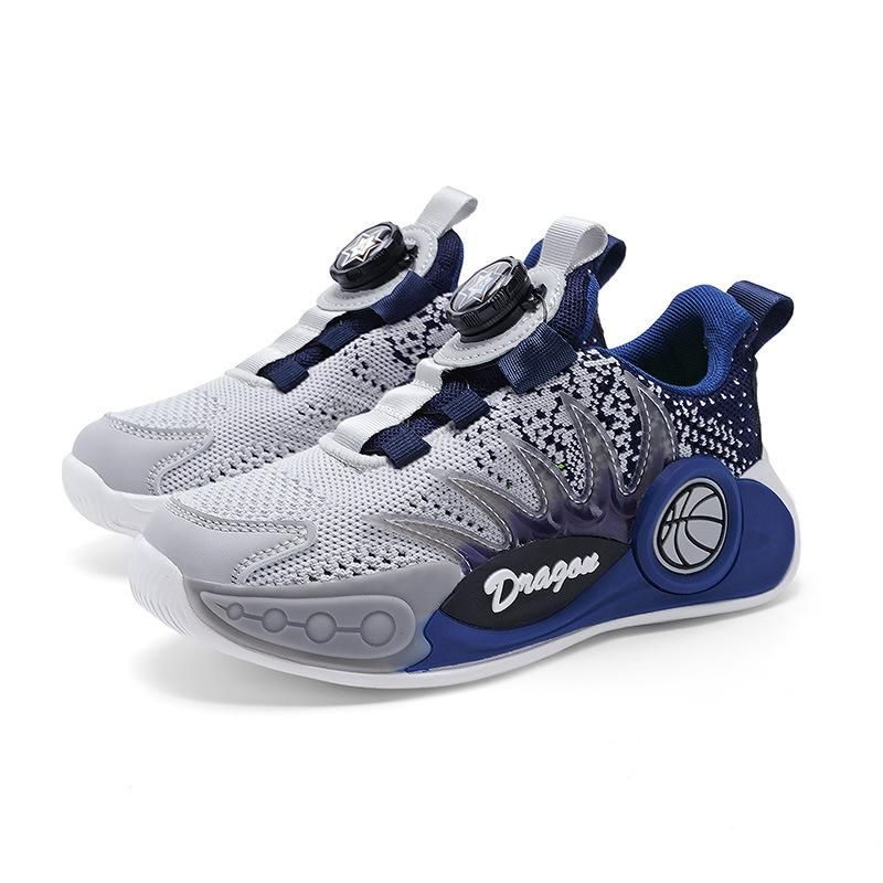 Boys basketball shoes soft bottom breathable basketball shoes Blue