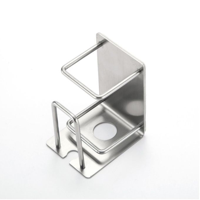 Storage Ra K De Oration A  Essories Set  Up Gl  For Toothbrushes Toilet Stainless Steel Holder Toothbrush Organizer-silver