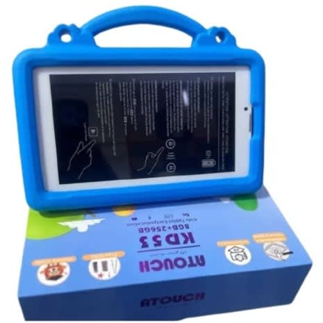 Kd53 Kids Tablet 5g 7inch - 256 ROM - GB RAM - Android 12 Wifi - 3000mAh - Blue