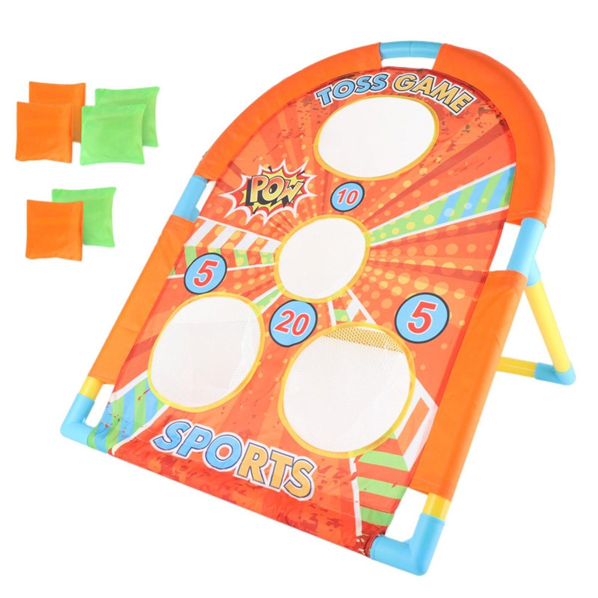 Beanbag Throwing Toy Throwing Outdoor Game Corn Hole Toy Orange