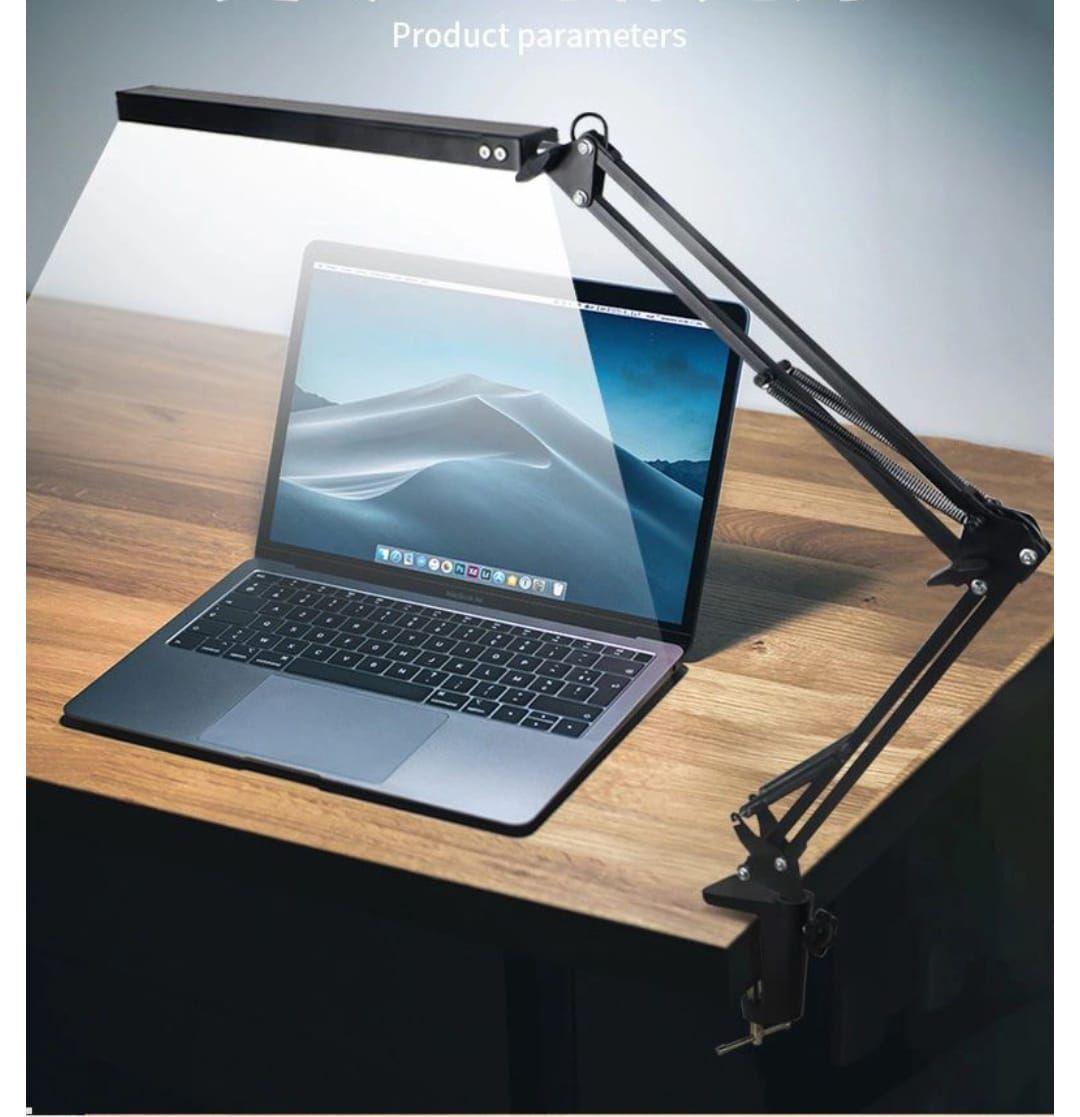 Home & Office 3 Mode LED Light Desk Lamp With Clamp/Architect.