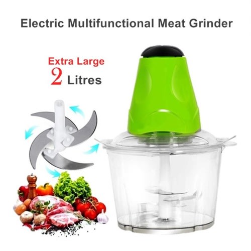 Electric Food Processor And Yam Pounder - 6 Sharp Blades