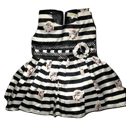 Party Dress Silk Stripe