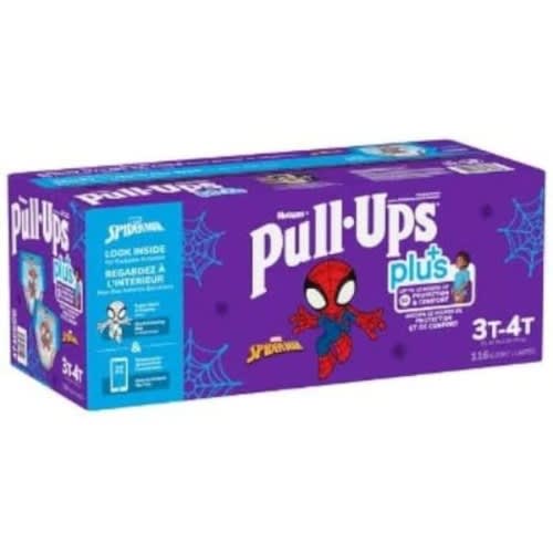 Pull Ups plus for boys 3T- 4T  116 ct