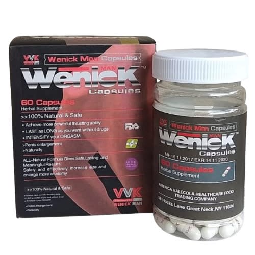 Wenick Capsules -100% Male Enhancement - Libido Booster For Men - 60 Capsules