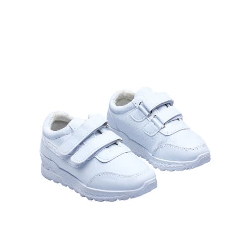 Boy's Two Strap Trainers - White