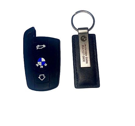 Bmw Key Holder + Silicon Remote Key Case Cover Black