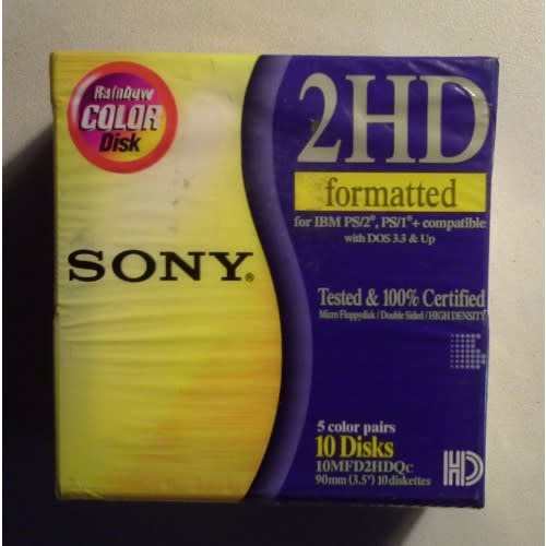 2HD Formatted Floppy Disks