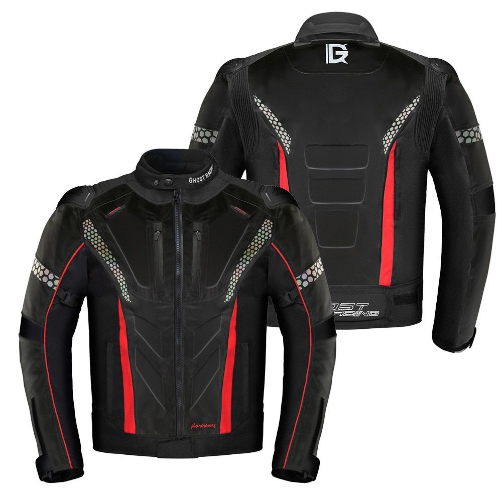 Fashion Motorcycle Jacket Men Motocross Riding-Black Jacket