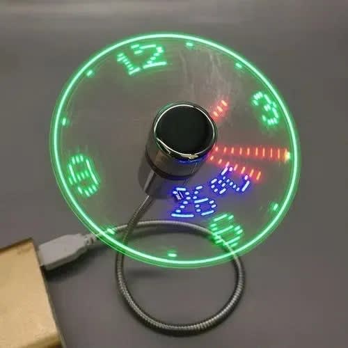 Clock Fan With Temperature Display - 1000w