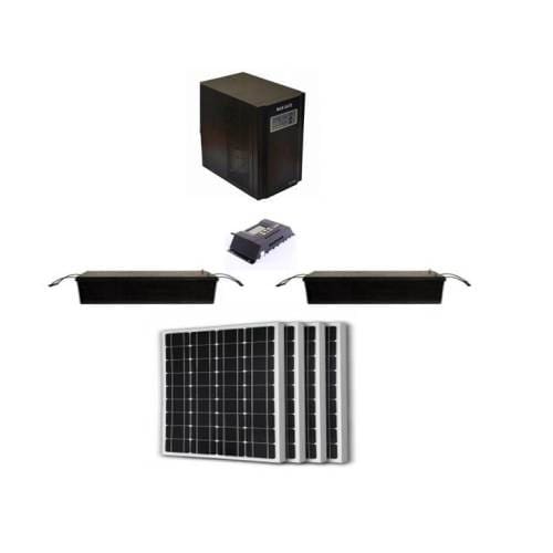 3.4kva 24v Pure Sine Wave Solar Package With 2 Of 200amps Batteries And 4 Solar Panels