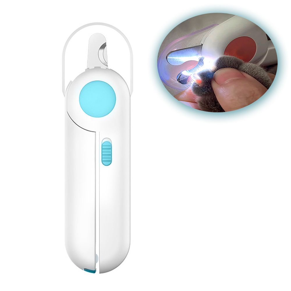 Cat Dog Nail Clippers And Trimmer With LED Light/Nail File