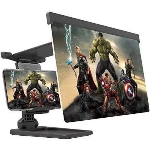 Phone Screen Magnifier With Phone Stand - 2 in 1 - 12"
