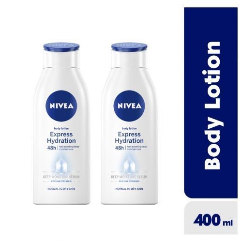 Nivea Express Hydration Body Lotion For Women - 400ml - pack Of 2