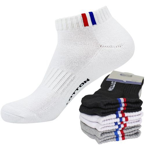 3 Pairs Mens Performance Cotton Cushioned Casual Athletic Ankle Socks