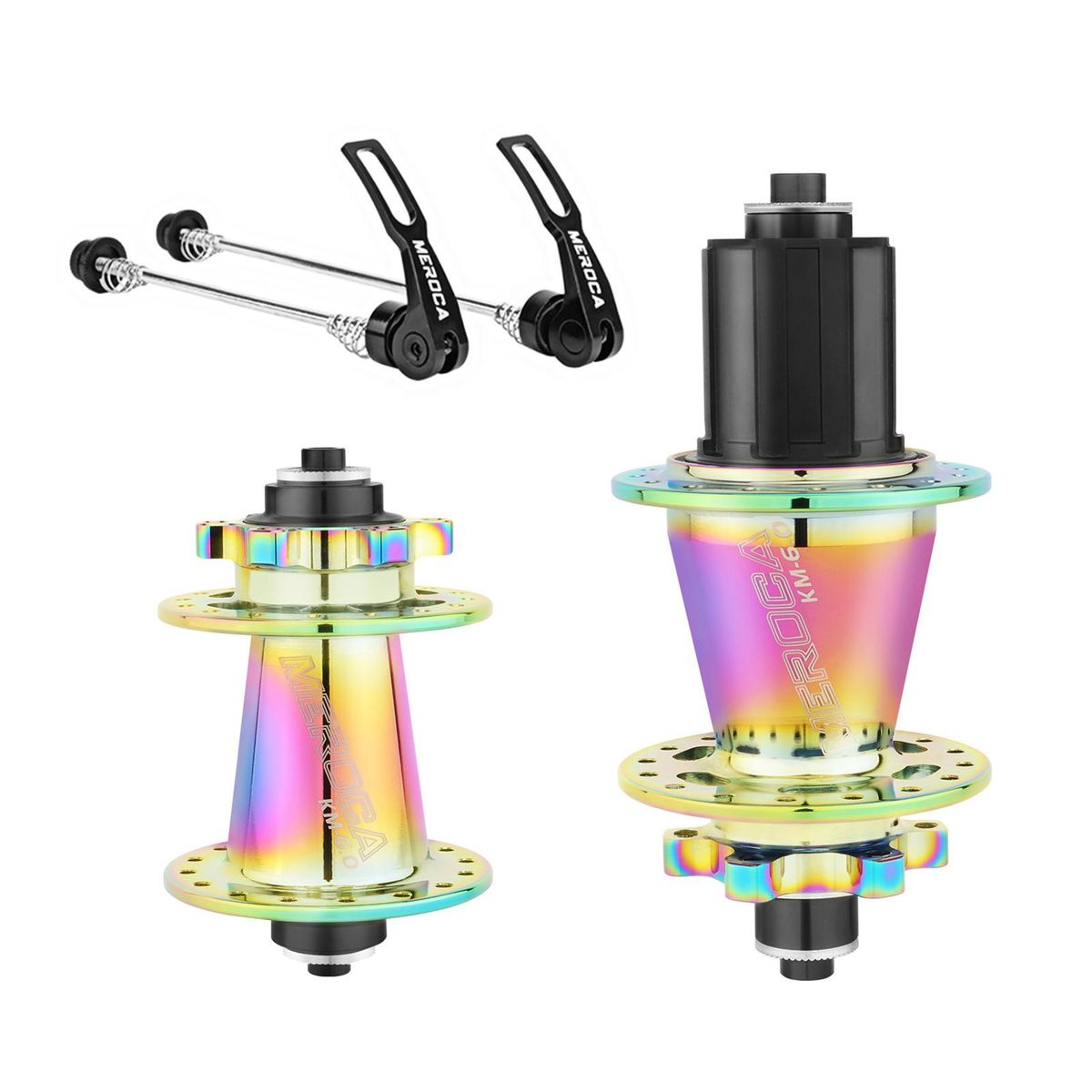 Front Rear Mountain Bike Hub 6 Bolts 32 Holes Disc Brake Hubs with Quick Release Lever