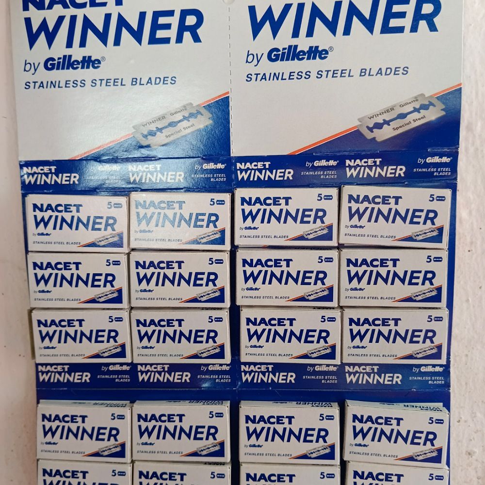 100 NACET STAINLESS Double Edge Razor Blades