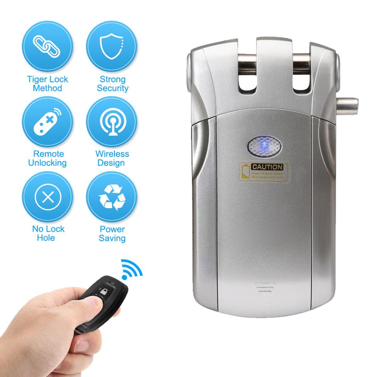 WF-018 Wireless Remote Control Lock Security Invisible