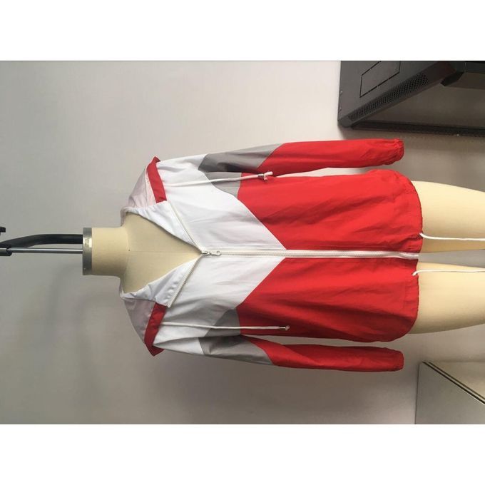 Splice Outdoor Sports Bicycle Cycling Raincoat Hooded Waterproof Windproof Red