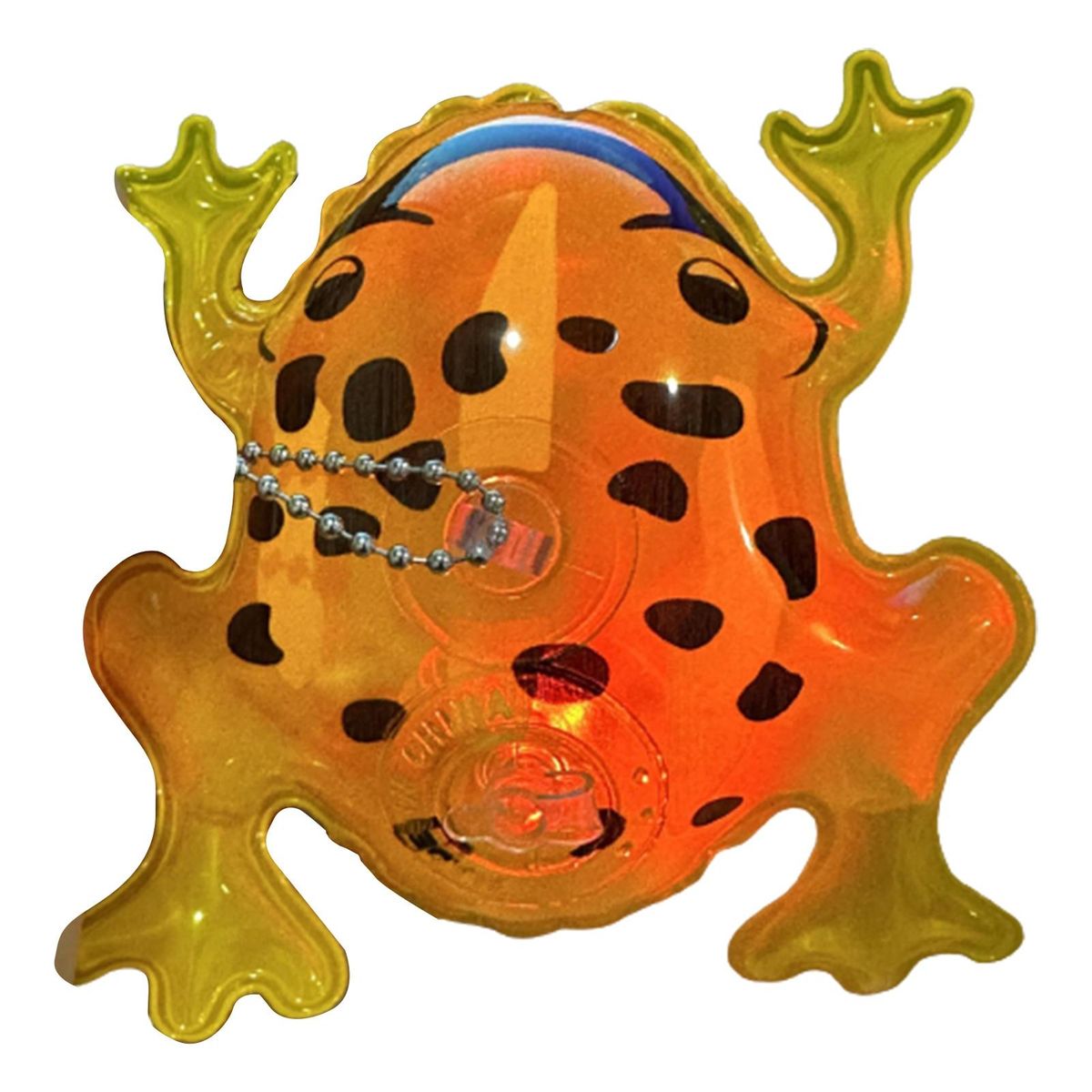 Green Frog Toy with Colorful Lights Party Decor for Toddlers Boys Yellow