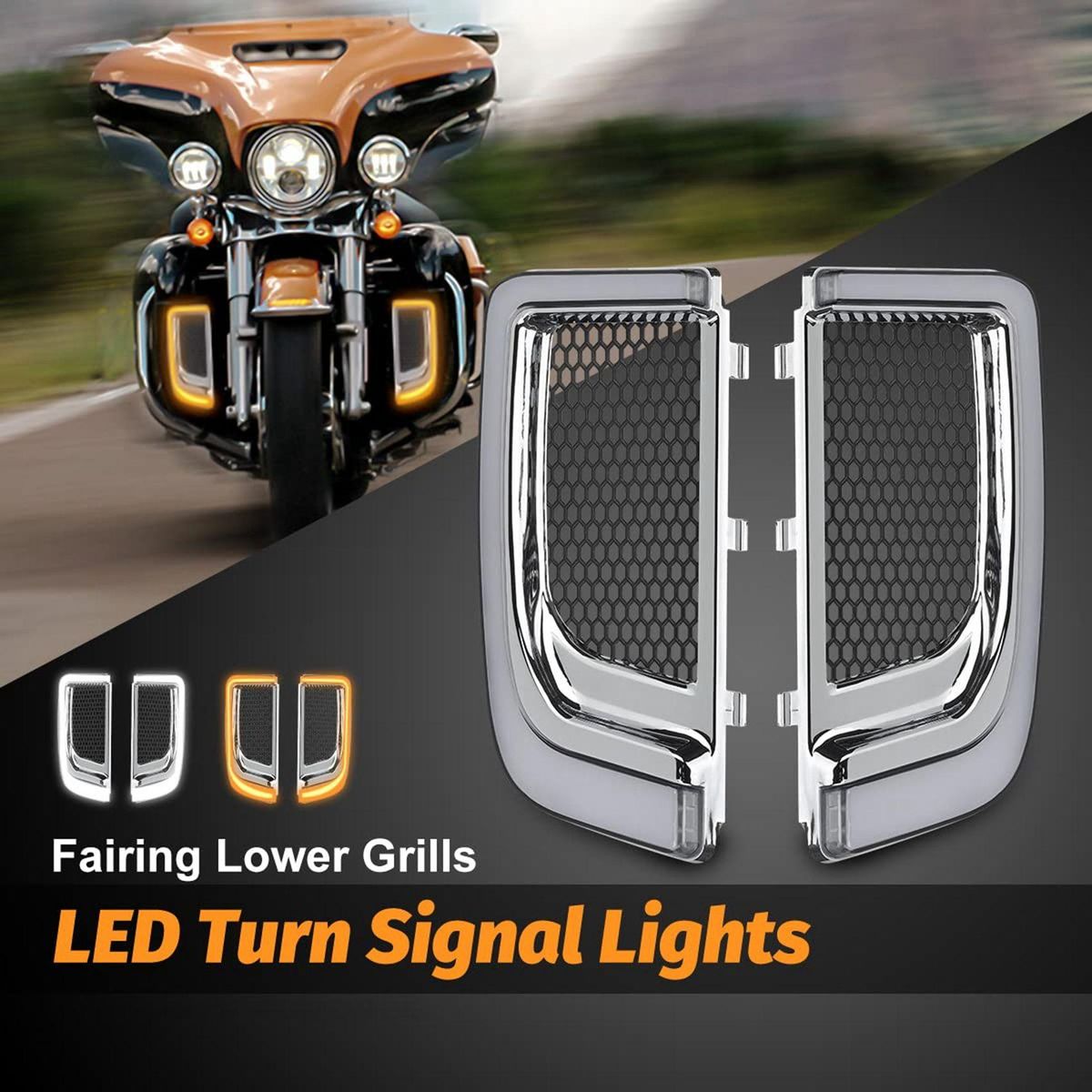 Motorcycle Turn Signal Tracer LED Running Light Turn Signal