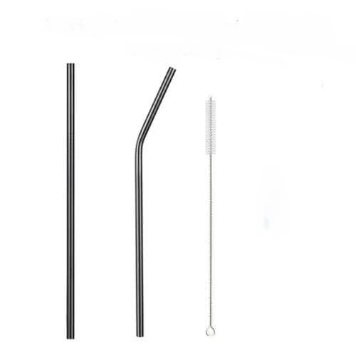 2 Pcs Drinking Straw + Cleaner Brush Set