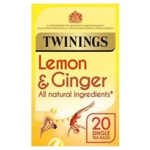 Lemon And Ginger Tea Bags - 20 Count