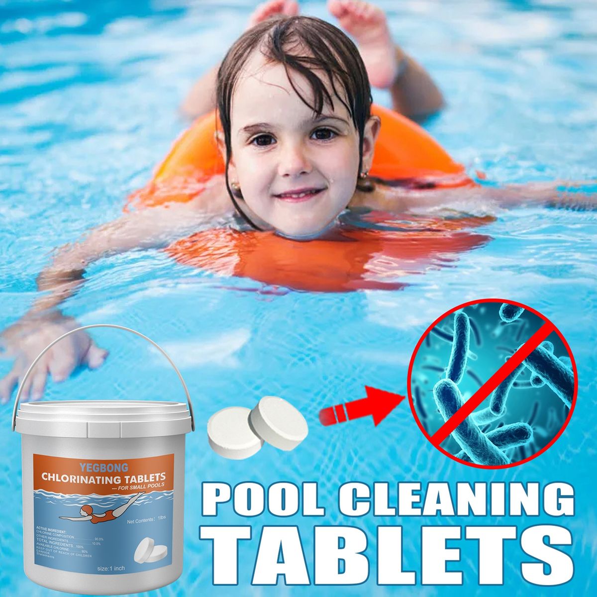 Chlorination Tablets Swimming Pool Effervescent Tablets A