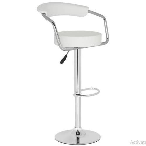 White Round Barstool