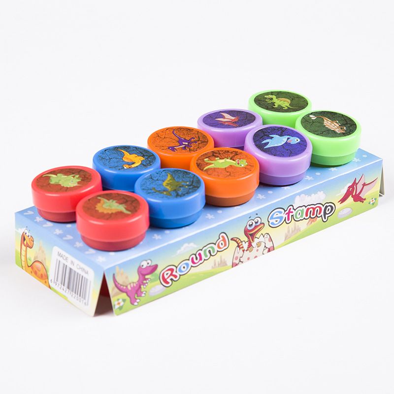 10pcs Assorted Stamps For Kids Self-ink Stamps Children Toy