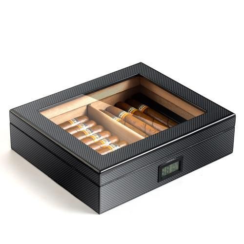 Cedar Wood Cigar Travel Humidor Box Portable Cigar Case W/ Humidifier Hygrometer Cigar Humidor Sigaren Box For  Cigars