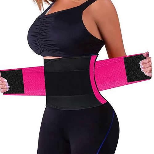 Fit Now Women's Tummy Trimming Belt - Black And Pink