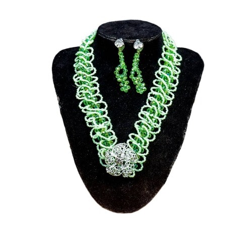 Spiral 8 Bead Design Jewellery Set