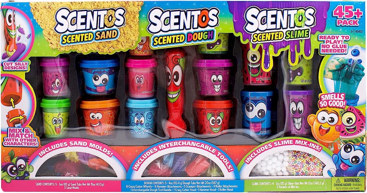 Scentos Scented Sand Dough Slime Kit 45+ Pieces (MultiColor)