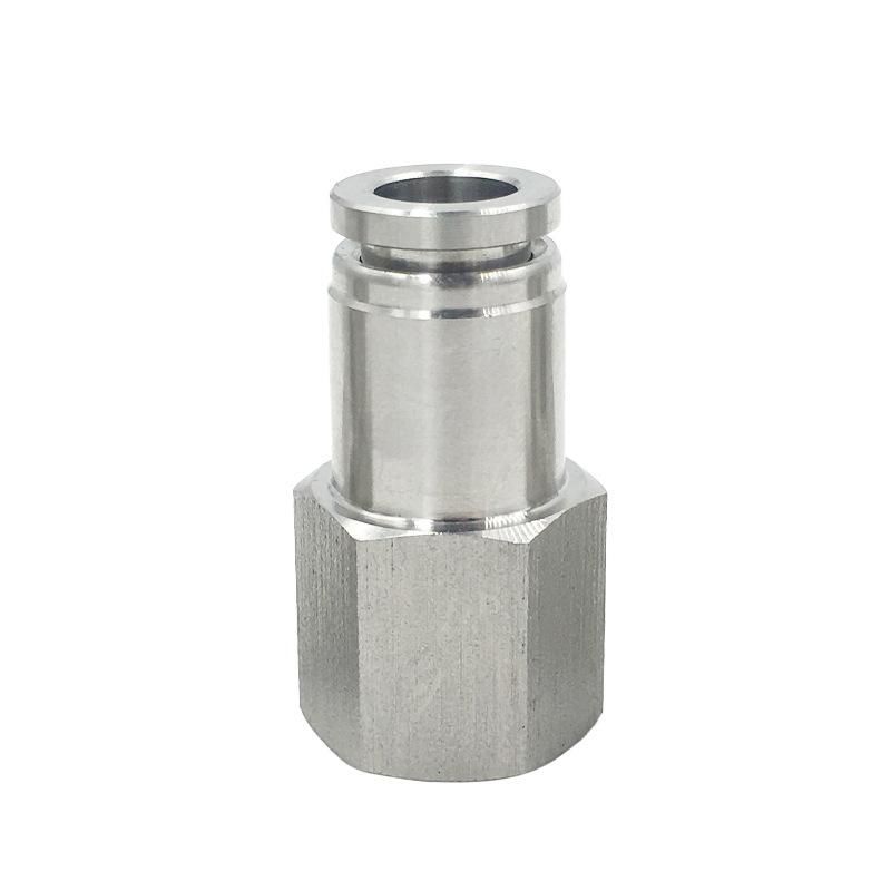 Spot Supply PCF Internal Thread Straight-through Quick Plug Connector 304 Equal Socket Air Pipe Pneumatic Quick Plug Internal Wire Fast