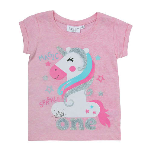 Girls Printed T-Shirt-Age 1