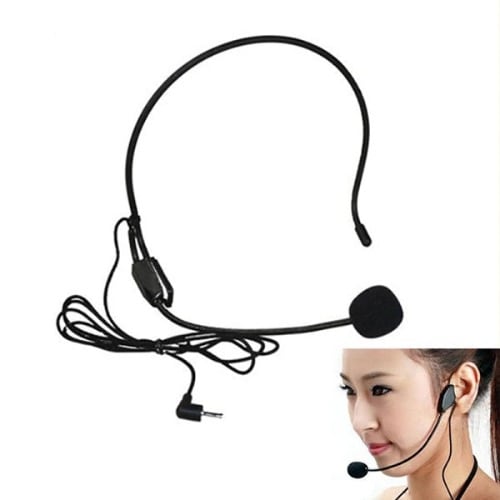 3.5mm Headmounted Microphone Condenser Wired Mic For Voice
