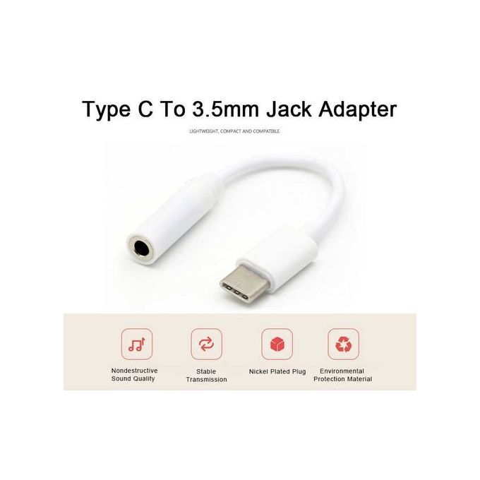 USB Type-C To Headphone Jack Adapter