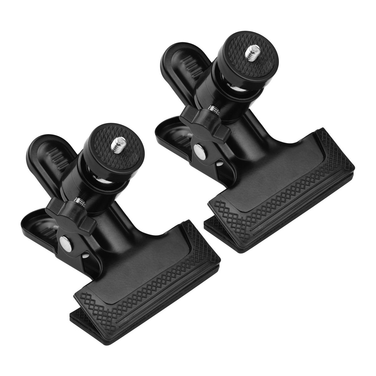 Andoer Multifunctional Photography Metal Clamp with Rotatable Ball Head for Cameras Tripods 2 PCS