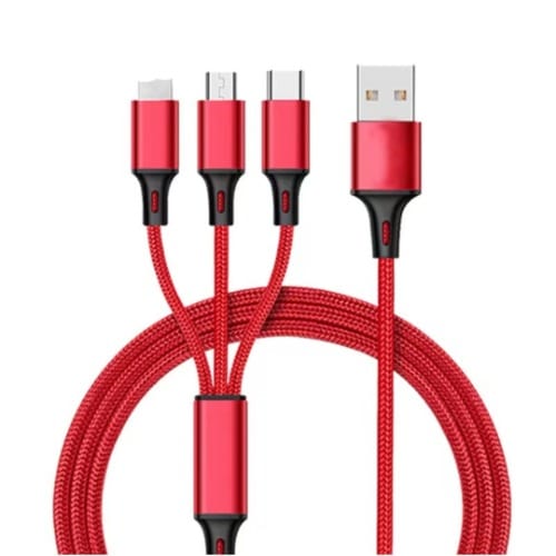 3-in-1 Mobile Phone Fast Charger Cable