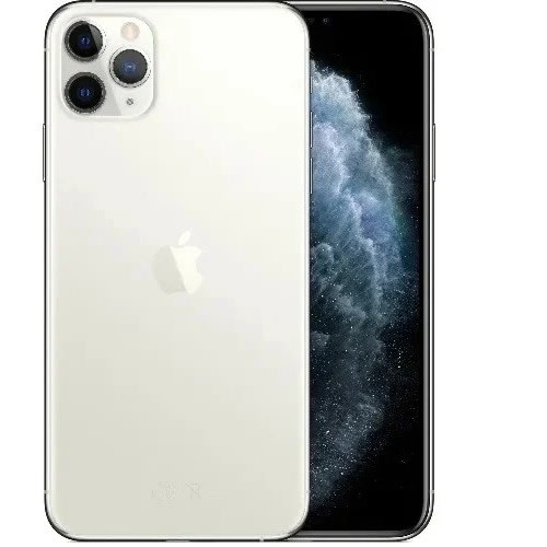iPhone 11 Pro Max-6.5"-256GB ROM - 4GB RAM - Ios 13 - 3969mAh - Pouch & Screen Protector - Silver
